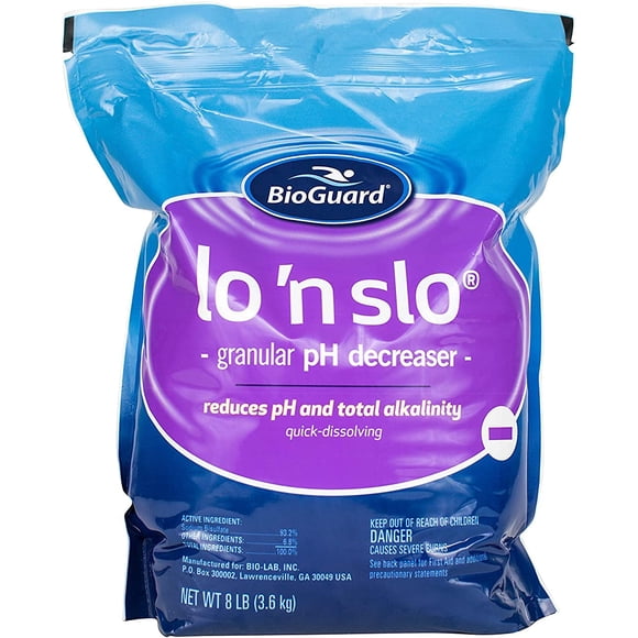 Reductor de pH para piscina BioGuard Lo 'N Slo 3,6 kg granulado