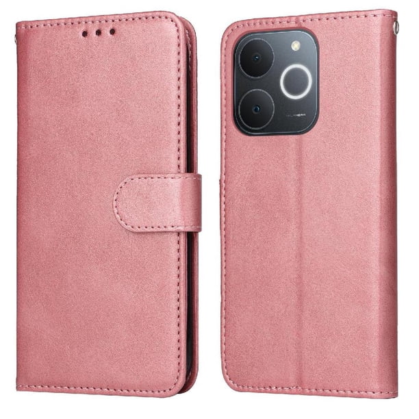 Funda Billetera para Realme Narzo 80 Lite 4G con Porta Tarjetas y Soporte Ajustable Rosa