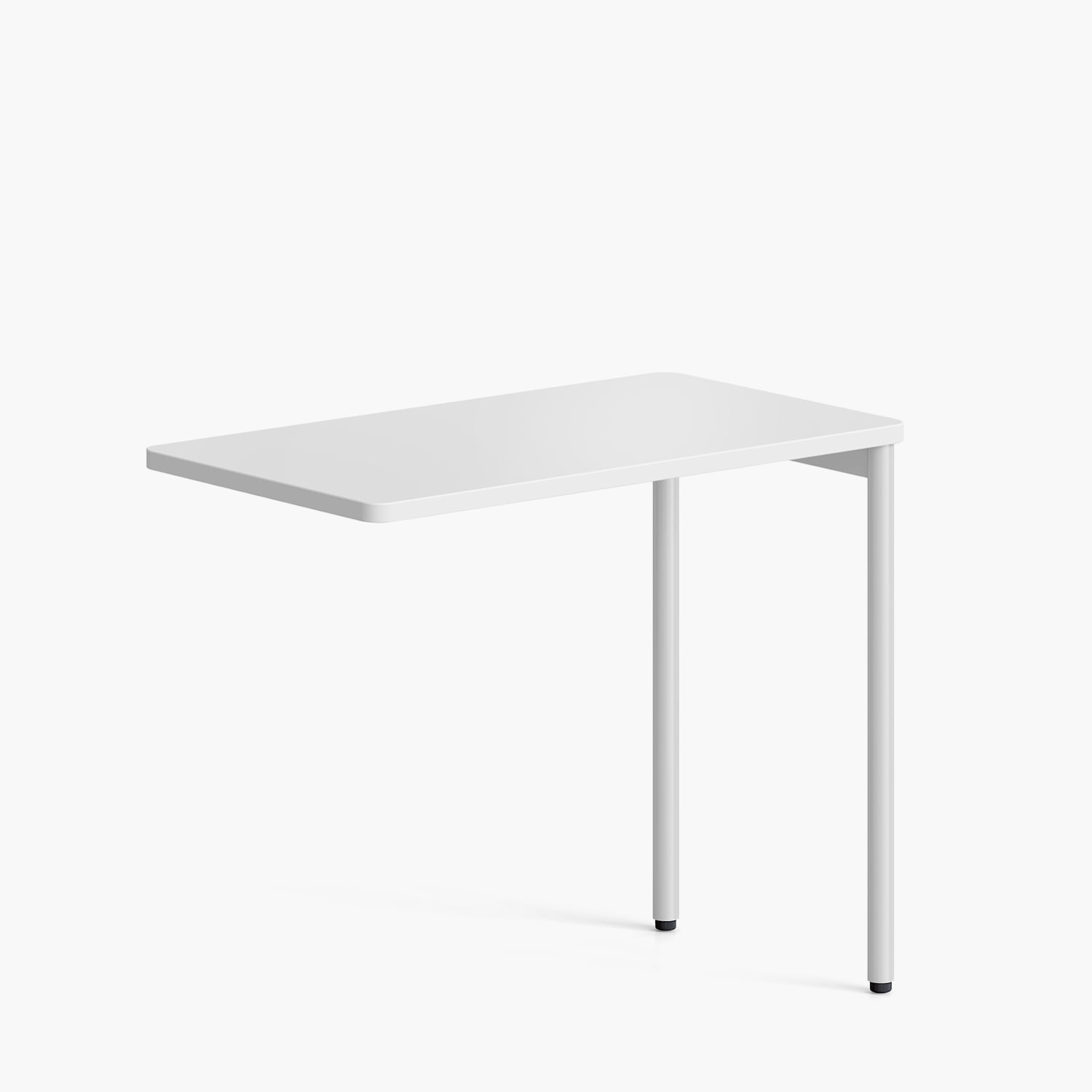 Form Office - Escritorio Lateral Astro 50x90 Blanco/blanco