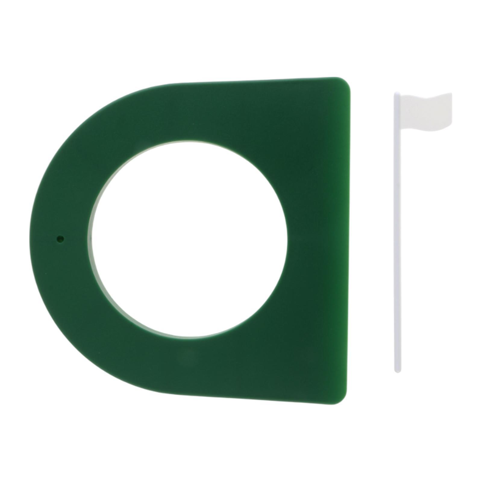 Magideal - Copa De Práctica De Golf Para Interiores, Hoyo Verde De Polipropileno Con Bandera Desmontable Para Golfistas, Patio, Césped, Exteriores, Niños, Adulto