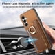 thumbnail image 3 of Funda Magnética Para Samsung Galaxy A05s Con Billetera Y Anillo Protector Resistente Marrón, 3 of 6