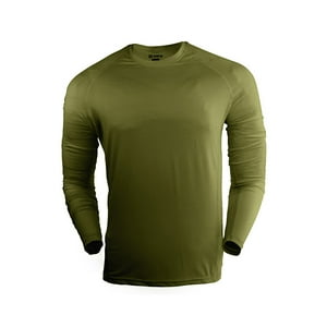 Snix - Polera Fit De Adulto Primera Capa Para Futbol Manga Larga Verde Musgo Talla Xxl