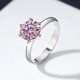 thumbnail image 4 of Anillos de Moissanita de Oro Blanco de 18K de 3-5 Quilates para Mujer Regalo Color D Claridad VVS1 Anillos de Diamante Rosa Anillo de Plata Esterlina 925 Joyería Anillos de Boda de Moissanita con, 4 of 9