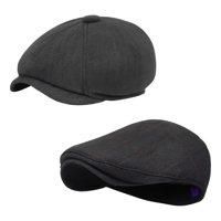 Mercado Cbf - Pack X 2, Boina Americana + Boina Inglesa Negro Estandar Liso