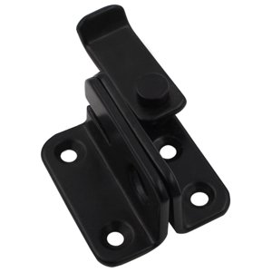 Magideal - Pestillo Abatible Pestillo De Puerta Pestillo De Perno De Puerta Corredera, Pestillo De Cerradura De Puerta Resistente Para Jaula De Mascotas, Garaje, Negro S Derecho Abierto