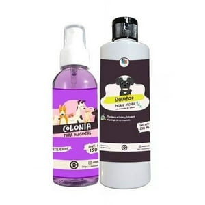 Mascokits - Colonia Para Perro & Perrito Sin Alcohol 150Ml+ Shampoo Oscuro