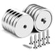 thumbnail image 1 of Imán DIYMAG de neodimio de 45 kg con orificio de 3,2 cm de diámetro y tornillo, paquete de 10, 1 of 6