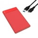 thumbnail image 5 of Caja SSD Para Disco Duro Externo De 2,5 Pulgadas Con Cable USB Soporte Ligero Rojo, 5 of 5