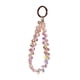 thumbnail image 4 of Llavero Con Cuentas, Pulsera, Llavero Para Estuche De Auriculares, Accesorios Para Coche, Bolso, Transparente, Rosa, 4 of 5