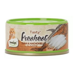 Snack Lata Dentalight Tasty Freshest Atún Anchoas Gato 80Gr