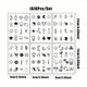 thumbnail image 1 of 6 Pcs/ Set Magic Tattoo Sticker Waterproof Long Lasting 15 Days Fake Tattoo Temporary Tattoo Minimalist Tattoo, 1 of 2