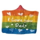 thumbnail image 1 of Manta Con Capucha Capa De Forro Polar Amigable Con La Piel Para Todas Las Estaciones Sofá Napping Dad 130x150cm, 1 of 5