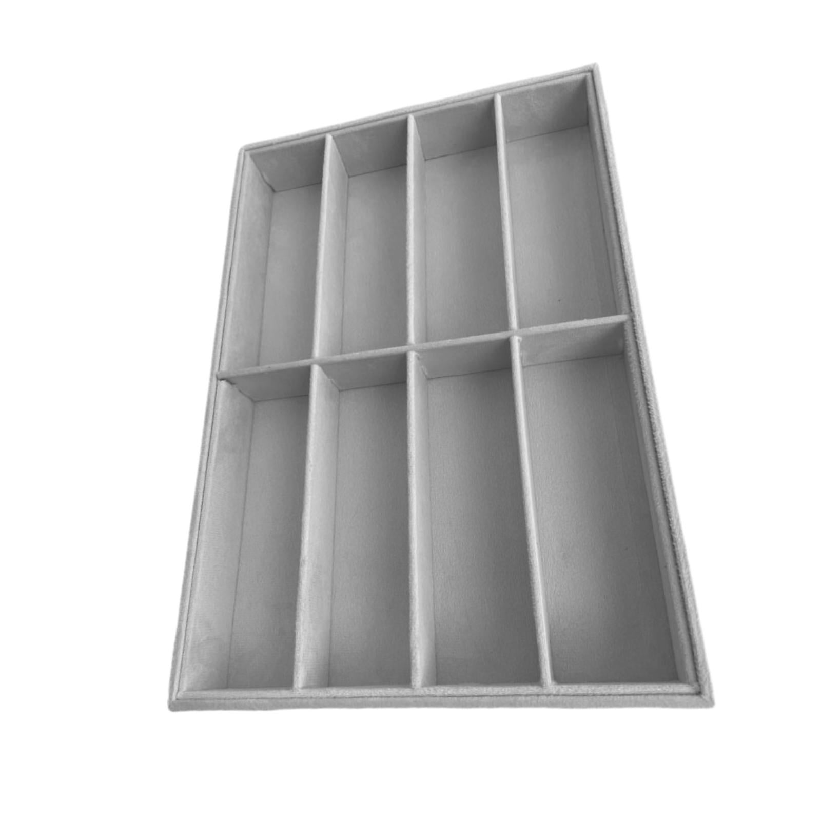 Ioensy - Bandeja De Exhibición De Gafas Estuche Portátil Para Guardar Gafas Para El Hogar Dormitorio Mesa Gris