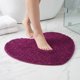 thumbnail image 1 of REGALWOVEN Alfombras de Baño de Chenilla en Forma de Corazón Suaves Absorbentes Alfombras Peludas Antideslizantes Lavables Alfombra de Felpa Púrpura Oscura 24" x 28", 1 of 7