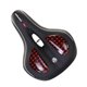 thumbnail image 1 of Transpirable Bicicleta Asiento Cojín Road Bicicleta Sillín Cojines Hueco Negro Rojo, 1 of 5