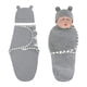 thumbnail image 2 of Pañuelo para bebé con gorro Pañuelos para eructar para recién nacidos hechos de cómodo algodón orgánico, saco de dormir para bebé niña niño 0-3 meses, 2 of 8
