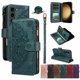 thumbnail image 1 of Para Samsung Galaxy S23 5G Funda Tipo Billetera, 9 Ranuras para Tarjetas Bloqueo RFID Bolso Cruzado Cubierta de Cuero, Bolsillo con Cierre, Correa de Muñeca y Hombro Desmontable, Funda Protectora, 1 of 11