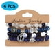 thumbnail image 1 of Brazalete bohemio de material mixto, 1 of 2