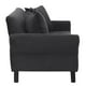 thumbnail image 3 of Sofa Lua 3c Felpa 20 Negro, 3 of 4