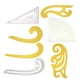 thumbnail image 3 of Juego de 7 reglas de costura, plantilla de dibujo de curva francesa, forma de arco recto para diseño de vestuario, 3 of 11