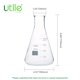 thumbnail image 4 of Set de termos Erlenmeyer de vidrio Utile, 500 ml, boca estrecha, 6 unidades, 4 of 8