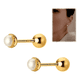 thumbnail image 1 of Aros 18 Kilates (18k) Para Bebe Atornillados #9, 1 of 3