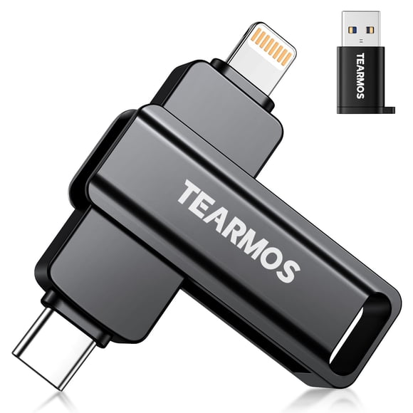 TEARMOS Memoria USB-C y Lightning de 512 GB para fotos