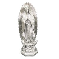 Bothyi - Estatua De La Santísima María, Decoración Decorativa De Resina Para Mesa, Dormitorio, Decoración Del Hogar, Plateado