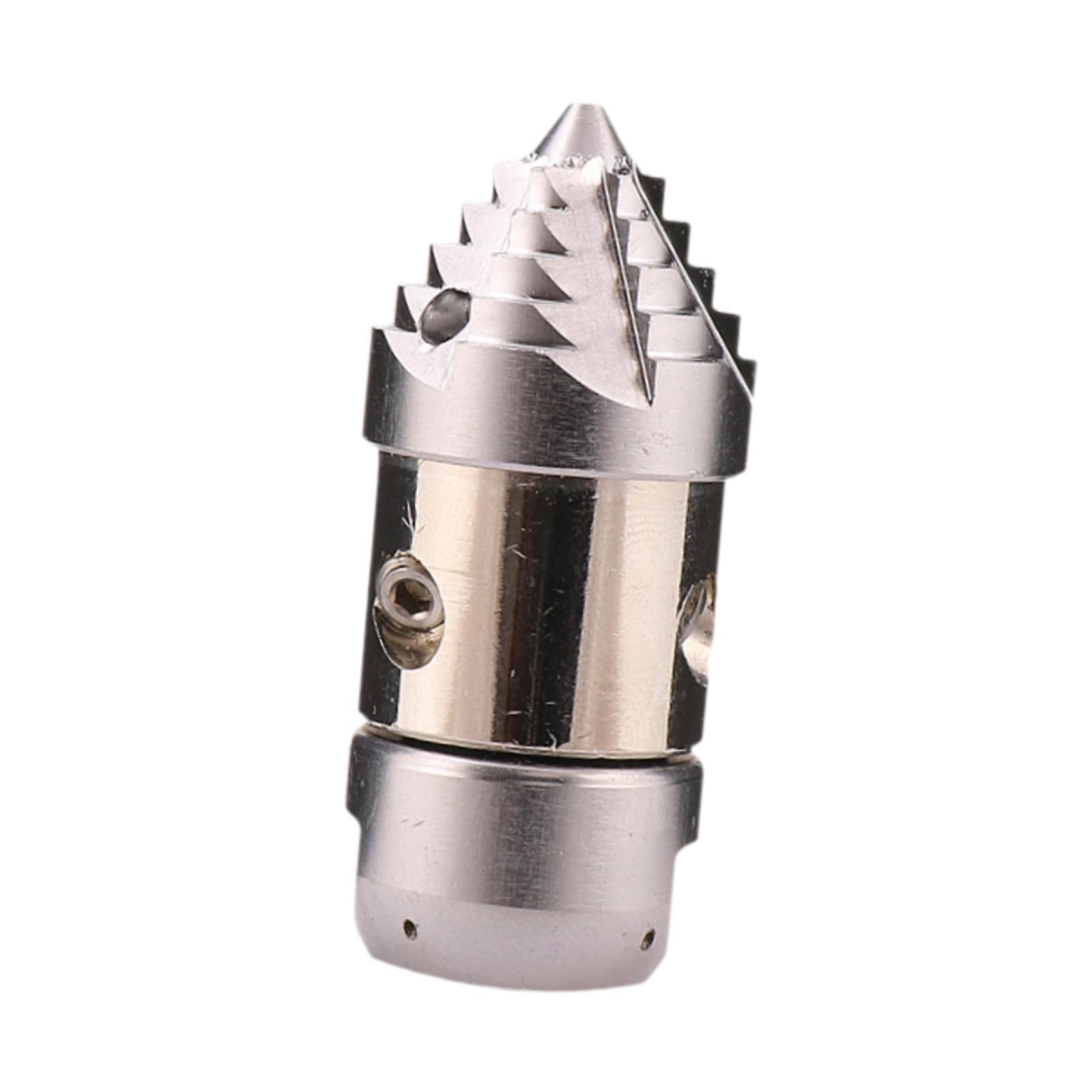 Ioensy - Boquilla De Chorro Para Alcantarillado De 3/8"" Bsp, Boquilla Giratoria Para Manguera De Chorro De Alcantarillado Con Conector De Acero