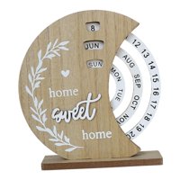 Bothyi - Calendario De Mesa Giratorio, Versátil, Reutilizable, Decorativo, Regalo, Figura De Escritorio, Luna