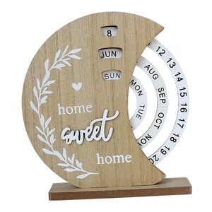 Bothyi - Calendario De Mesa Giratorio, Versátil, Reutilizable, Decorativo, Regalo, Figura De Escritorio, Luna