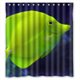 thumbnail image 1 of Cortina de ducha luminosa con diseño de pez amarillo, juego de cortinas de baño con ganchos, tamaño 66 x 72 pulgadas, 1 of 3