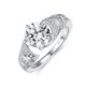 thumbnail image 1 of Anillos de Compromiso de Moissanita Corte Redondo de Oro de 18K de 1.5 Uds para Mujer Color D VVS1 Anillos de Moissanita Joyería Anillos de Diamante para Mujer de Plata Esterlina S925 con Certificado, 1 of 9