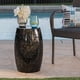 thumbnail image 2 of Mesa Lateral Ruby de Hierro Negro para Exterior Christopher Knight Home, 2 of 8