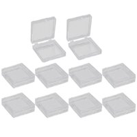 Ioensy - Caja De Almacenamiento De Uñas A Presión De 10 Piezas Para Salón De Uñas, Uñas Artificiales, Uso Doméstico, Transparente