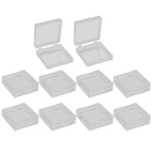 Ioensy - Caja De Almacenamiento De Uñas A Presión De 10 Piezas Para Salón De Uñas, Uñas Artificiales, Uso Doméstico, Transparente
