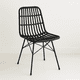 thumbnail image 1 of Silla de Comedor Terraza Rattan Grecia Color Negro, 1 of 7