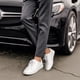 thumbnail image 5 of Zapatillas casuales para hombre Bruno Marc talla 12 blancas estilo Oxford, 5 of 9