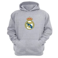 Genérico - Polerón Canguro Real Madrid Gris Claro Talla M Unisex