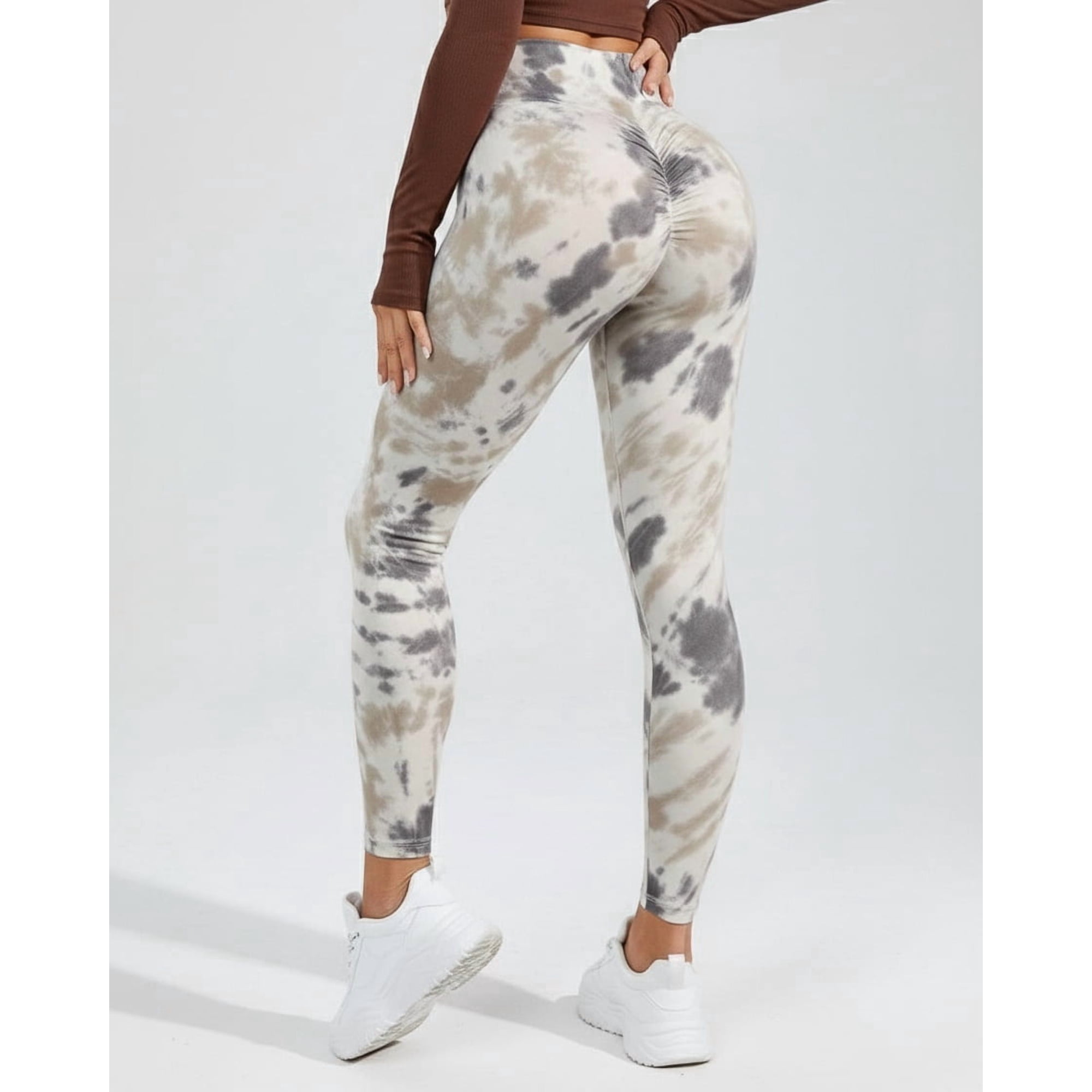 Flix Spa - Calzas Deportivas Push Up Mujer Estampado Manchado