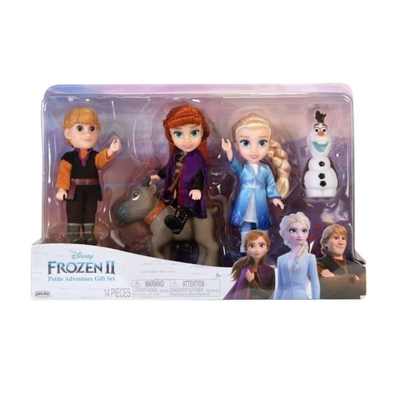 Set de regalo para muñecas Frozen Disney 2 Petite con Elsa, Anna y Kristoff