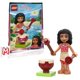 thumbnail image 1 of Minifigura LEGO de la princesa Disney Vaiana (Moana) con tambor selvático, 1 of 5