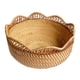 thumbnail image 5 of Bandeja de mimbre, cuenco de almacenamiento de ratán, cesta decorativa, cesta tejida para servir, cuenco, cesta de frutas, verduras, decoración de mes L, 5 of 5