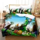 thumbnail image 1 of v1904 Bed Sheets Printed Plant Zombie Bedding Set Boys Girls Twin Queen Size Duvet Cover Pillowcase Bed Boys Adult Fashion Home Textileextile 3-Piece Bedding Set (1 Duvet Cover + 2 Pillow Shams) Bed S, 1 of 5