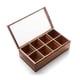thumbnail image 3 of Caja para té Cornwall de Ironwood, organizador de té de 8 compartimentos, madera de acacia, 3 of 7