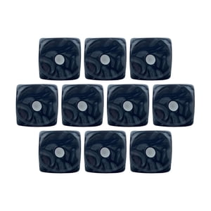 Bothyi - Juego De Dados De 10X6 Caras, Juego De Dados Para Juego De Dados Para Ktv, Juego De Rol, Negro