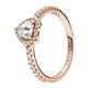 thumbnail image 1 of Anillo Pandora Corazón Elevado Brillante Oro Rosa 14k Talla 7.5, 1 of 6