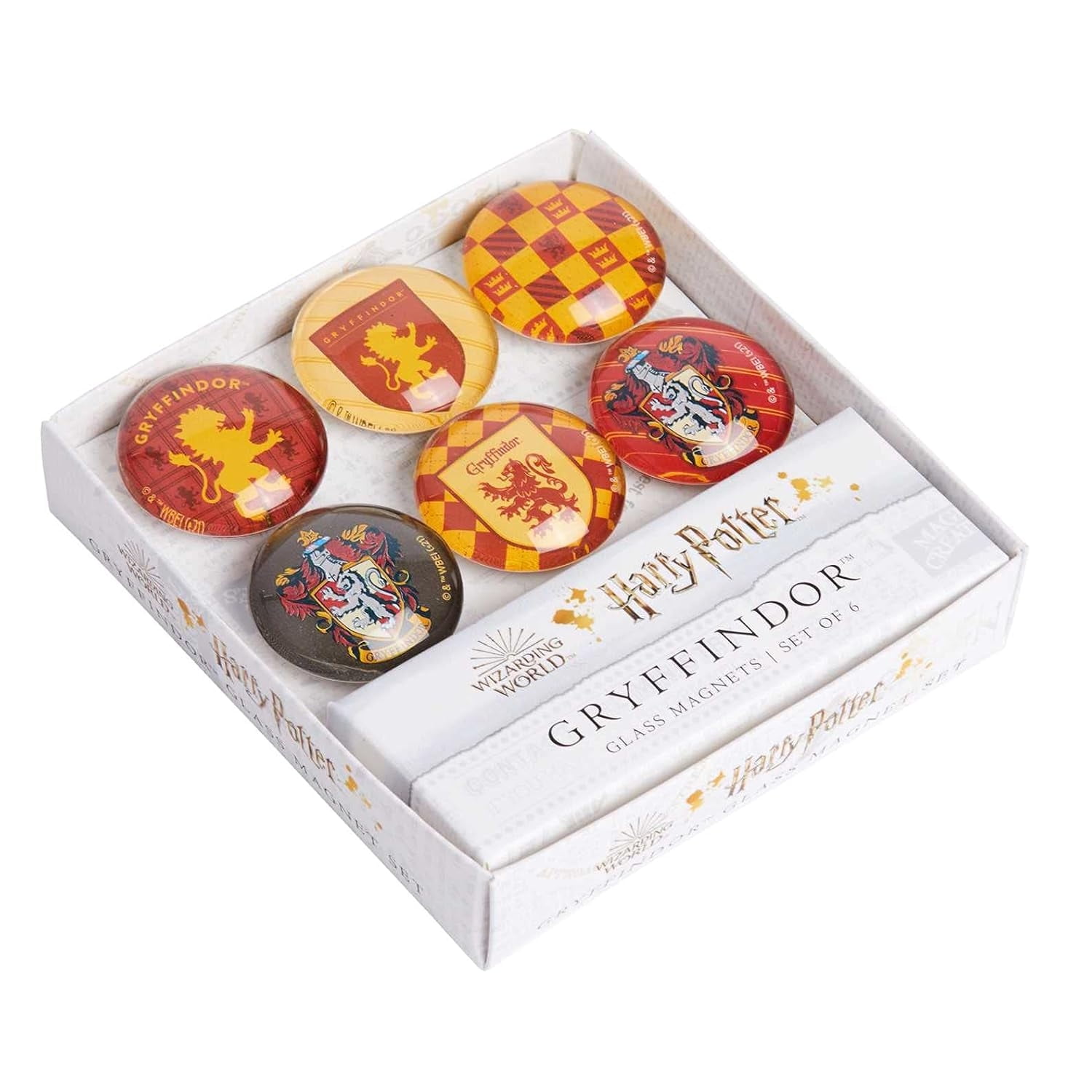 Insight - Libro Harry Potter: Gryffindor Glass Magnet Set (set Of 6)