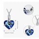 thumbnail image 2 of Collar relicario cenizas o recuerdos mascotas corazon huellita blue, 2 of 3