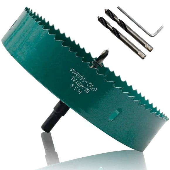 Sierra perforadora Quaiune 165 mm/6.5, bimetálica, resistente, para madera